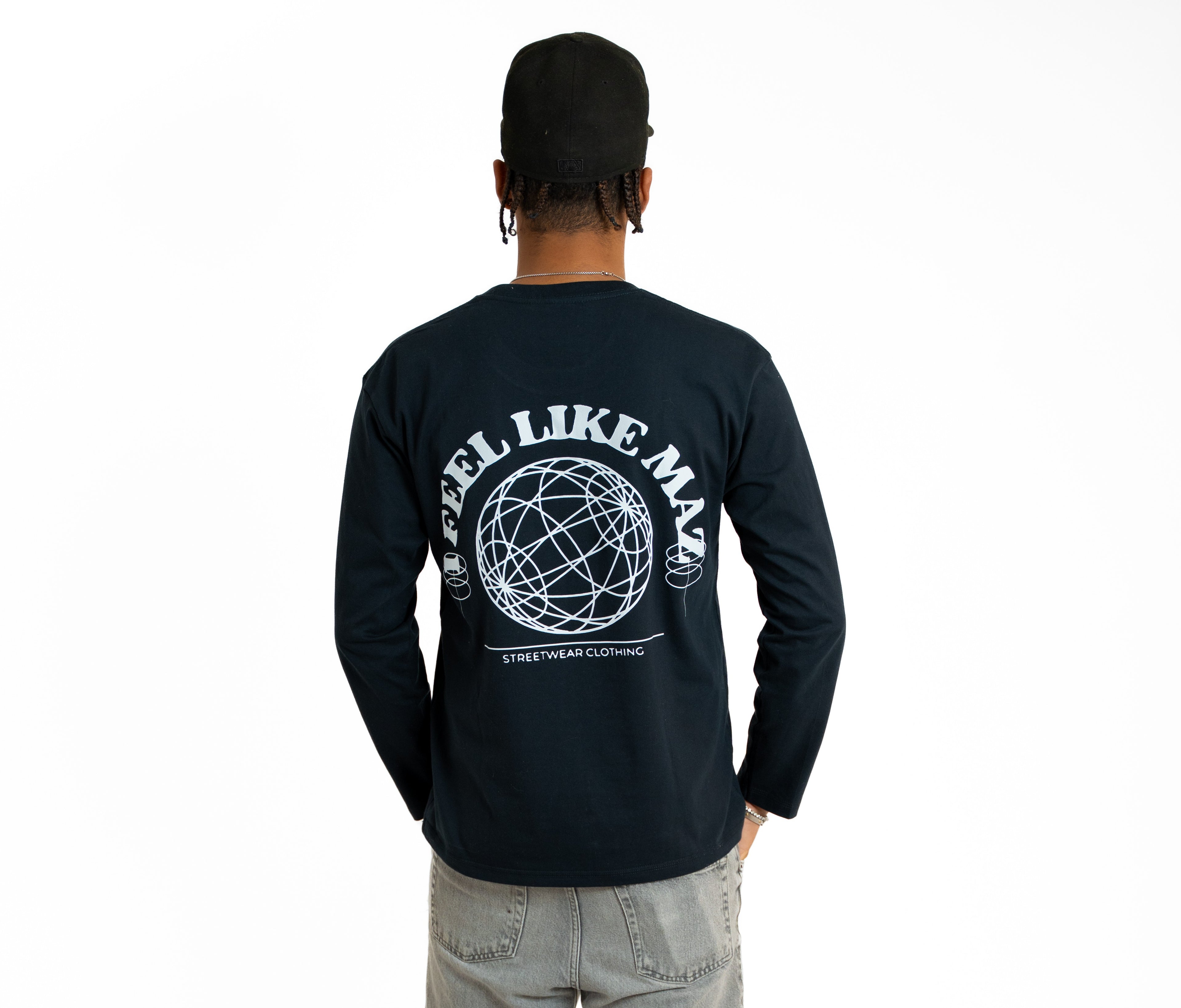 "I FEEL LIKE MAZ" BLU NAVY