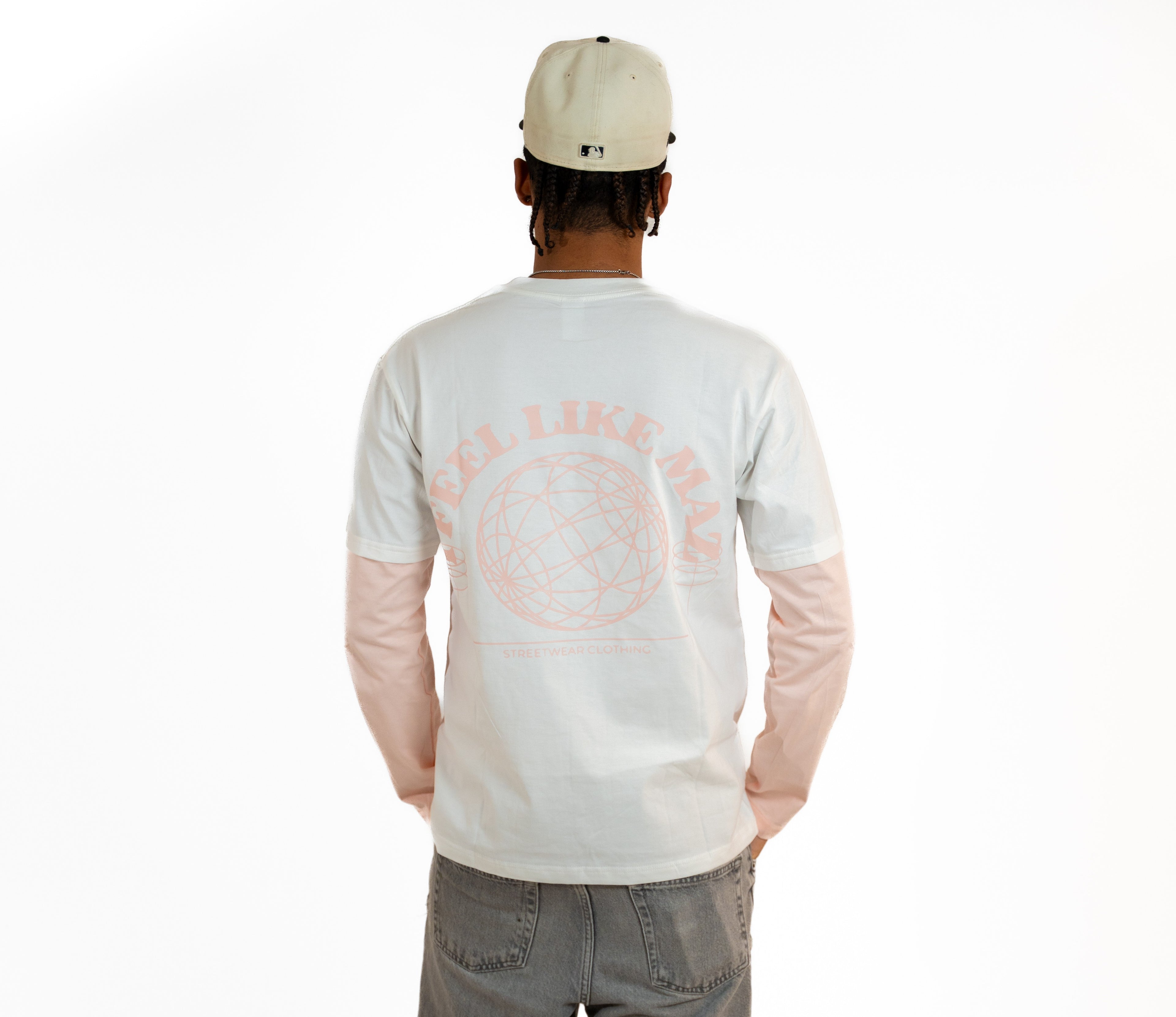 "I FEEL LIKE MAZ" PINK AND WHITE