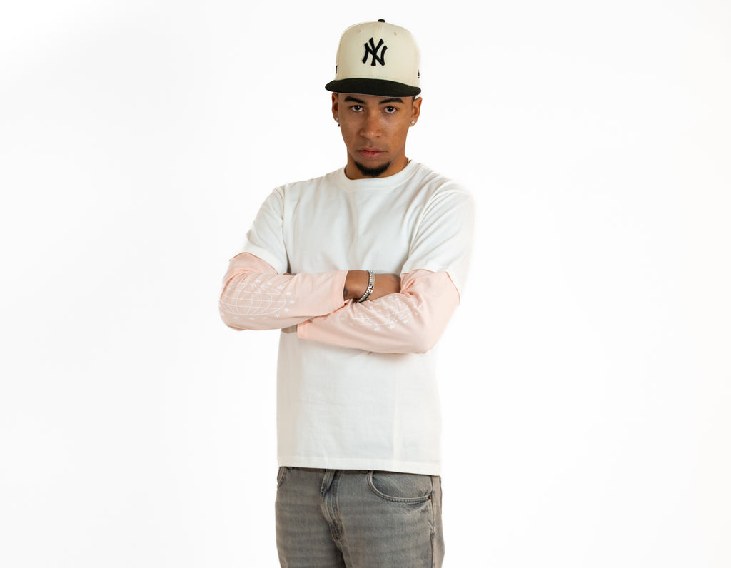 "I FEEL LIKE MAZ" PINK AND WHITE