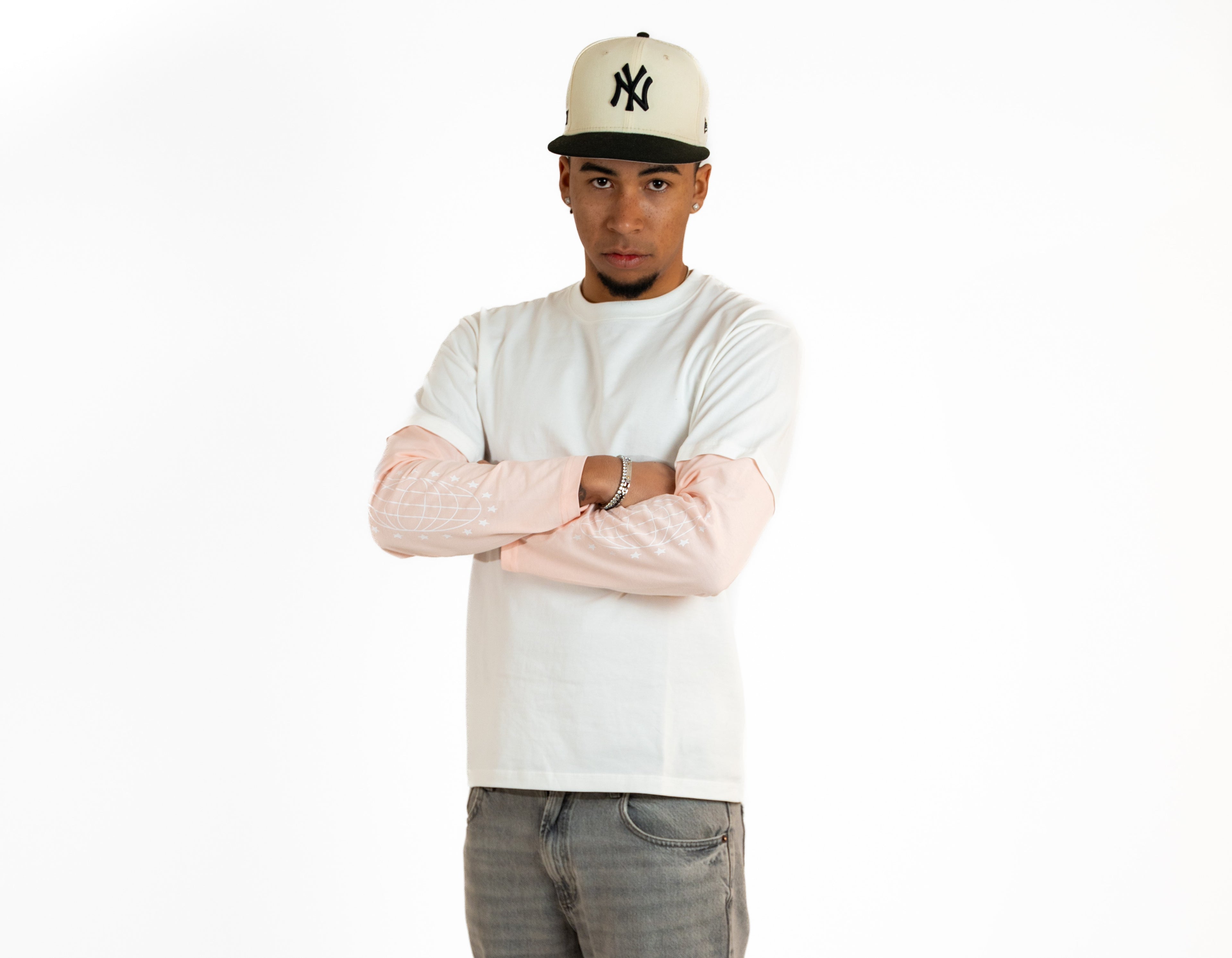 "I FEEL LIKE MAZ" PINK AND WHITE