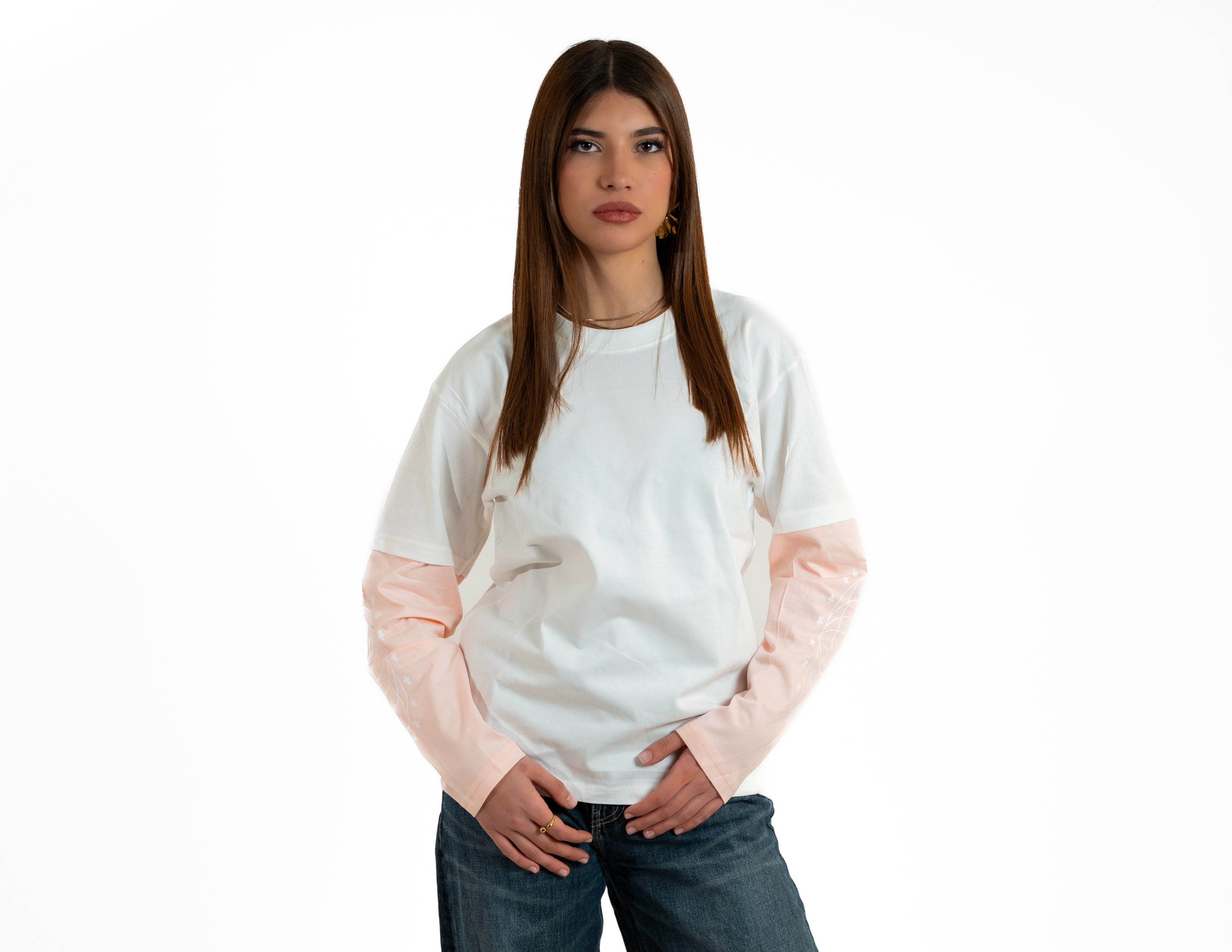 "I FEEL LIKE MAZ" PINK AND WHITE